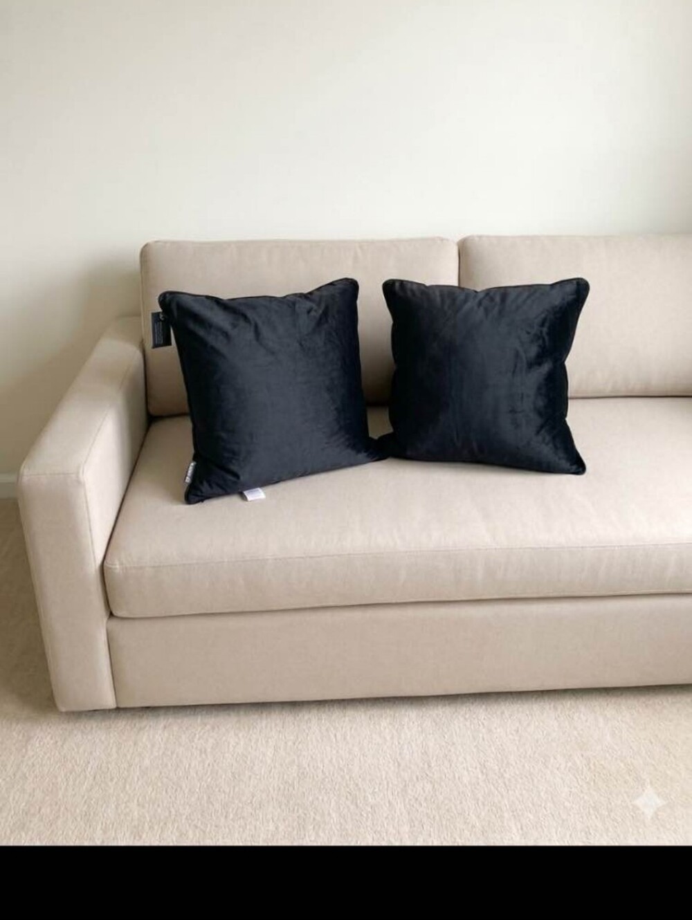Rachel Zoe black 24x24 accent pillow set of 2 NWT